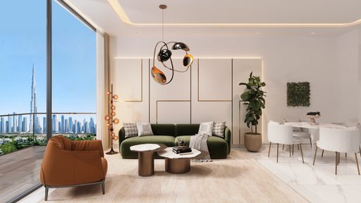 Interior view of 2 Bedroom Residence at Al Barari Gardens 1