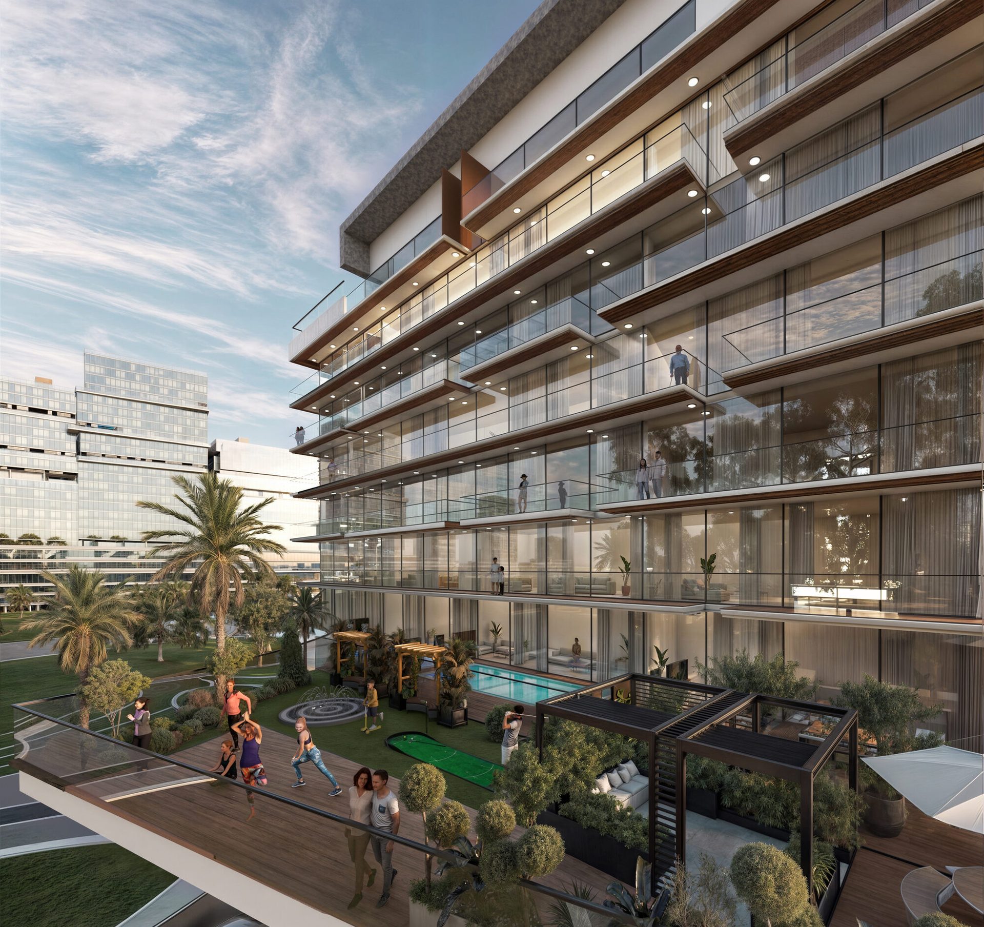 Exterior render of Al Barari Gardens 2